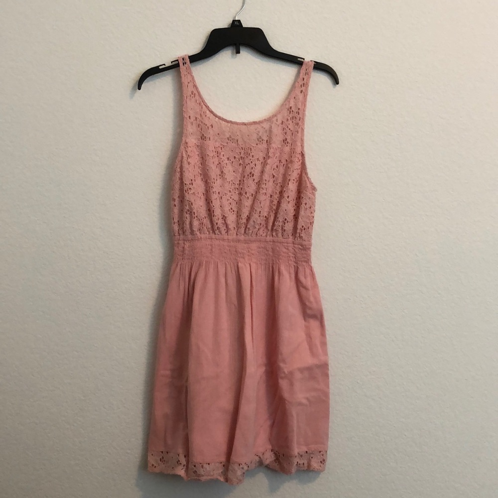 pink lace sundress